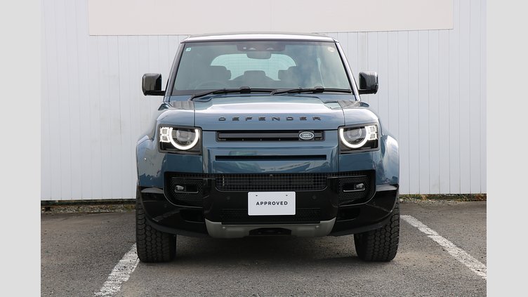 2025 認定中古車 Land Rover Defender 90 タスマンブルー D350 ディーゼルマイルドハイブリッド X-Dynamic HSE