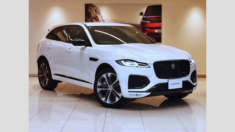 2024 認定中古車 Jaguar F-Pace オストゥーニパールホワイト P400e ガソリン プラグインハイブリッド R-DYNAMIC SE