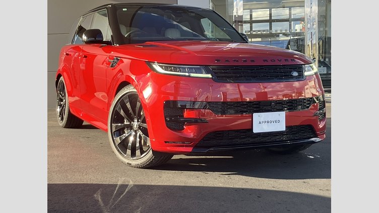 2025 認定中古車 Land Rover Range Rover Sport フィレンツェレッド P550eプラグインハイブリッド（ガソリン） スタンダードホイールベース Dynamic SE