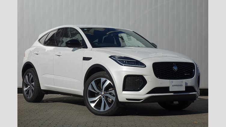 2024 認定中古車 Jaguar E-Pace オストゥーニパールホワイト P300eプラグインハイブリッド（ガソリン） R-DYNAMIC HSE