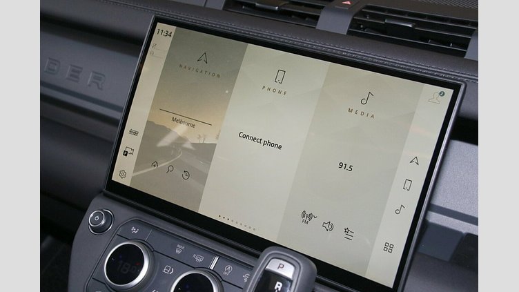 2025 New Land Rover Defender 110 Santorini Black D350 Diesel Mild Hybrid X-Dynamic SE