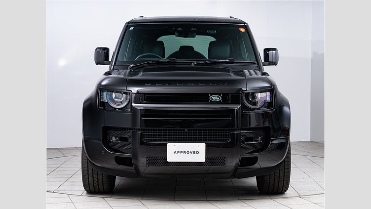 2025 認定中古車 Land Rover Defender 110 サントリーニブラック D350 ディーゼルマイルドハイブリッド X-Dynamic HSE