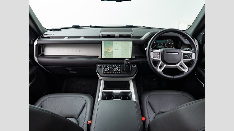 2025 認定中古車 Land Rover Defender 110 サントリーニブラック D350 ディーゼルマイルドハイブリッド X-Dynamic HSE