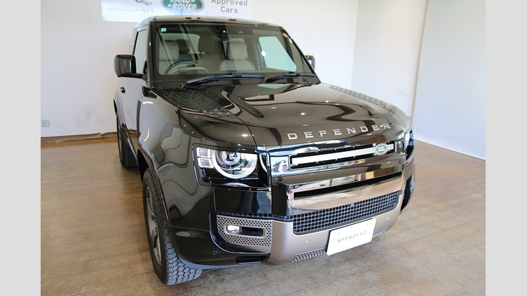 2025 認定中古車 Land Rover Defender 90 サントリーニブラック D350 ディーゼルマイルドハイブリッド X-Dynamic HSE