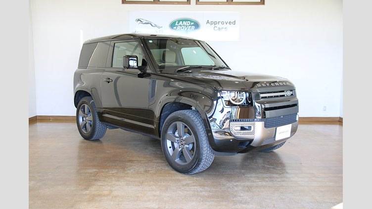 2025 認定中古車 Land Rover Defender 90 サントリーニブラック D350 ディーゼルマイルドハイブリッド X-Dynamic HSE
