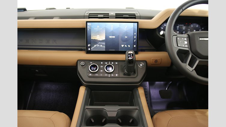 2025 認定中古車 Land Rover Defender 90 サントリーニブラック D350 ディーゼルマイルドハイブリッド X-Dynamic HSE