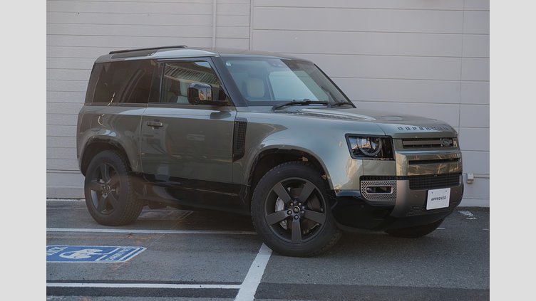 2025 認定中古車 Land Rover Defender 90 パンゲアグリーン D350 ディーゼルマイルドハイブリッド X-Dynamic HSE