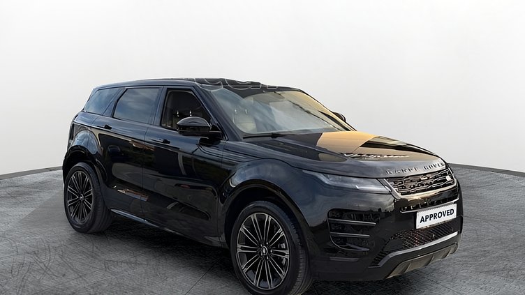 2025 Approved Land Rover Range Rover Evoque Santorini Black Petrol Plug-in Hybrid Standard Wheelbase Dynamic SE