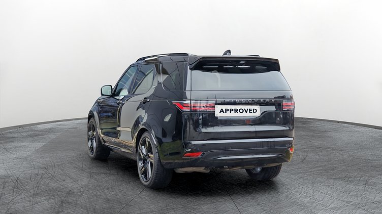 2025 Approved Land Rover Discovery Santorini Black Discovery Dynamic HSE Ingenium 3,0 literes, hathengeres, 350 lóerős dízelmotor (automata) összkerékhajtás Dynamic HSE