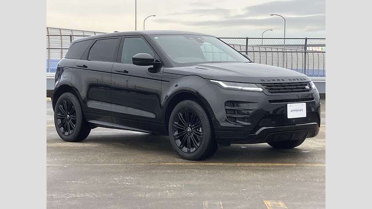 2024 認定中古車 Land Rover Range Rover Evoque サントリーニブラック D200マイルドハイブリッド（ディーゼル） スタンダードホイールベース DYNAMIC SE