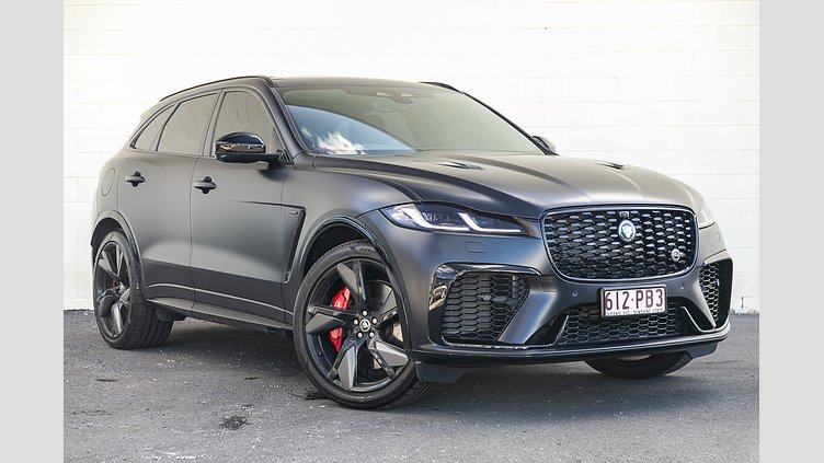 2025 Approved Jaguar F-Pace Ligurian Black in Satin finish P575 5.0L Supercharged V8 Petrol SVR P575 ULTIMATE EDITION