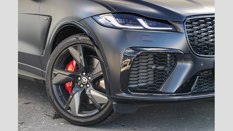 2025 Approved Jaguar F-Pace Ligurian Black in Satin finish P575 5.0L Supercharged V8 Petrol SVR P575 ULTIMATE EDITION