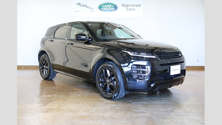 2025 認定中古車 Land Rover Range Rover Evoque サントリーニブラック D200マイルドハイブリッド（ディーゼル） Standard Wheelbase DYNAMIC SE