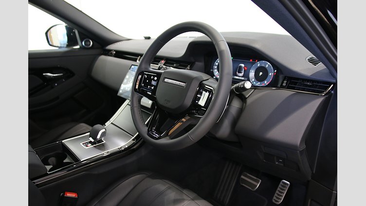 2025 認定中古車 Land Rover Range Rover Evoque サントリーニブラック D200マイルドハイブリッド（ディーゼル） Standard Wheelbase DYNAMIC SE