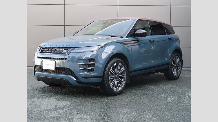 2024 認定中古車 Land Rover Range Rover Evoque トライベッカブルー D200マイルドハイブリッド（ディーゼル） Standard Wheelbase DYNAMIC SE