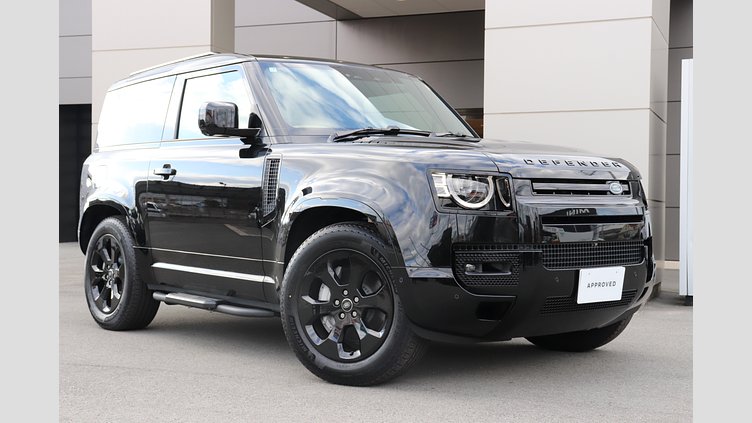 2025 認定中古車 Land Rover Defender 90 サントリーニブラック D350 ディーゼルマイルドハイブリッド X-Dynamic HSE