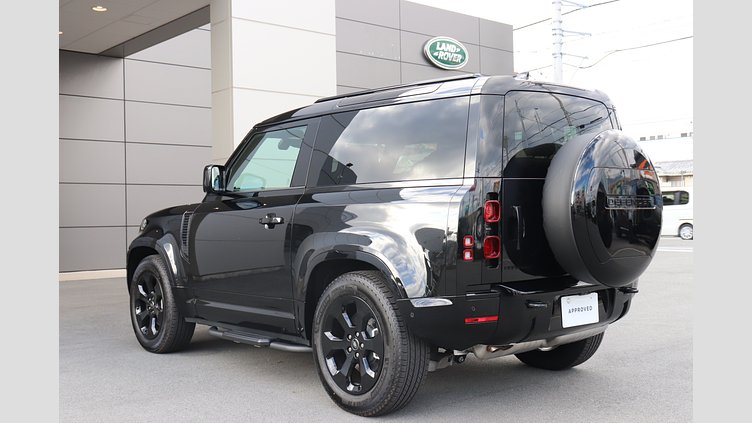 2025 認定中古車 Land Rover Defender 90 サントリーニブラック D350 ディーゼルマイルドハイブリッド X-Dynamic HSE