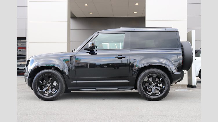 2025 認定中古車 Land Rover Defender 90 サントリーニブラック D350 ディーゼルマイルドハイブリッド X-Dynamic HSE