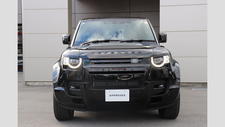 2025 認定中古車 Land Rover Defender 90 サントリーニブラック D350 ディーゼルマイルドハイブリッド X-Dynamic HSE