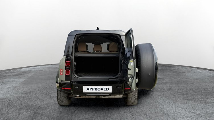 2025 Approved Land Rover Defender 110 Pangea Green 3.0 literes soros 6 hengeres dízel, összkerékhajtás, automata váltó X-Dynamic HSE
