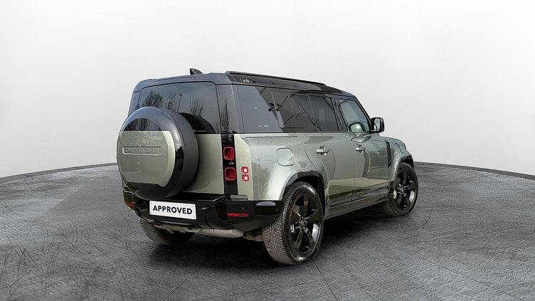2025 Approved Land Rover Defender 110 Pangea Green 3.0 literes soros 6 hengeres dízel, összkerékhajtás, automata váltó X-Dynamic HSE
