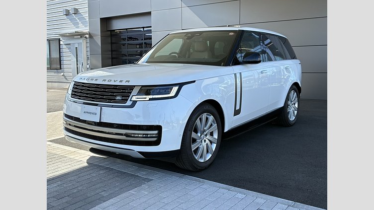 2024 認定中古車 Land Rover Range Rover オストゥーニパールホワイト（お取り扱いの有無については正規ディーラーにお問い合わせください） D350 AWD MHEV（AT） スタンダードホイールベース SE