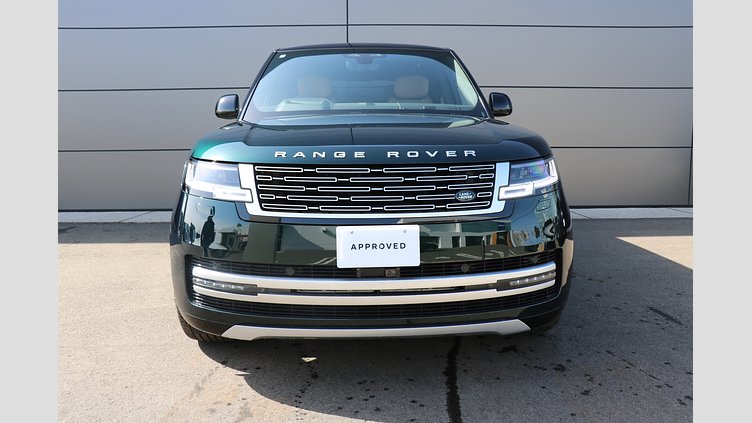 2025 認定中古車 Land Rover Range Rover ブリティッシュレーシンググリーン D350 AWD MHEV（AT） スタンダードホイールベース Autobiography