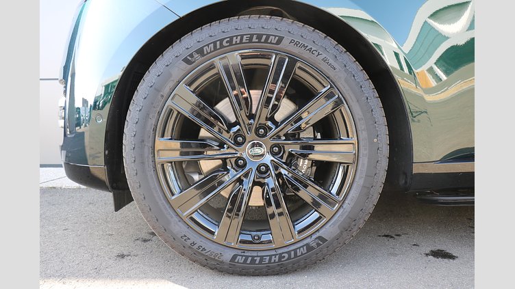 2025 認定中古車 Land Rover Range Rover ブリティッシュレーシンググリーン D350 AWD MHEV（AT） スタンダードホイールベース Autobiography