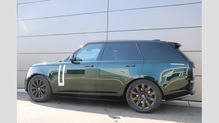 2025 認定中古車 Land Rover Range Rover ブリティッシュレーシンググリーン D350 AWD MHEV（AT） スタンダードホイールベース Autobiography