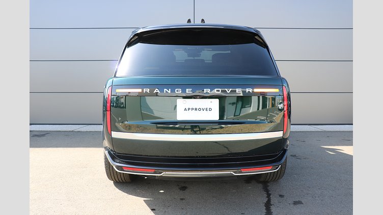 2025 認定中古車 Land Rover Range Rover ブリティッシュレーシンググリーン D350 AWD MHEV（AT） スタンダードホイールベース Autobiography