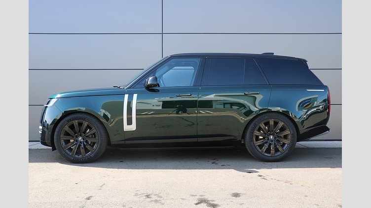2025 認定中古車 Land Rover Range Rover ブリティッシュレーシンググリーン D350 AWD MHEV（AT） スタンダードホイールベース Autobiography