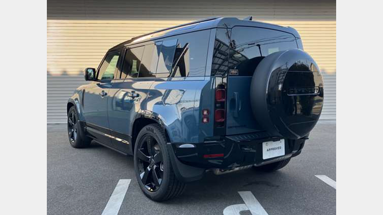 2025 認定中古車 Land Rover Defender 110 タスマンブルー D350 ディーゼルマイルドハイブリッド X-Dynamic HSE