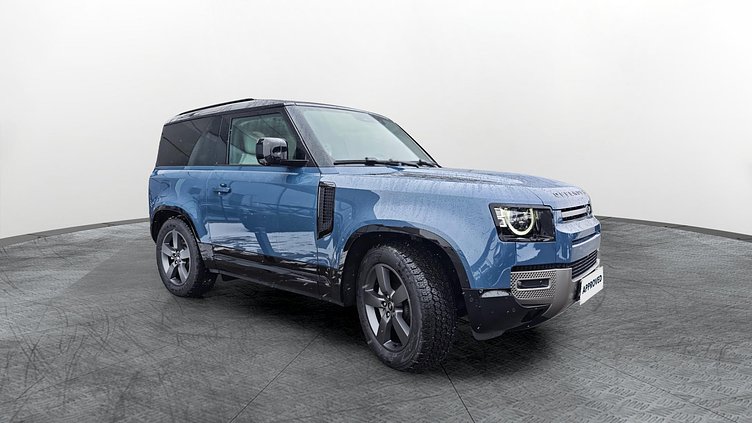2025 Approved Land Rover Defender 90 Tasman Blue D300 Diesel MHEV X-Dynamic HSE