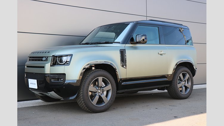 2025 認定中古車 Land Rover Defender 90 パンゲアグリーン D350 ディーゼルマイルドハイブリッド X-Dynamic HSE