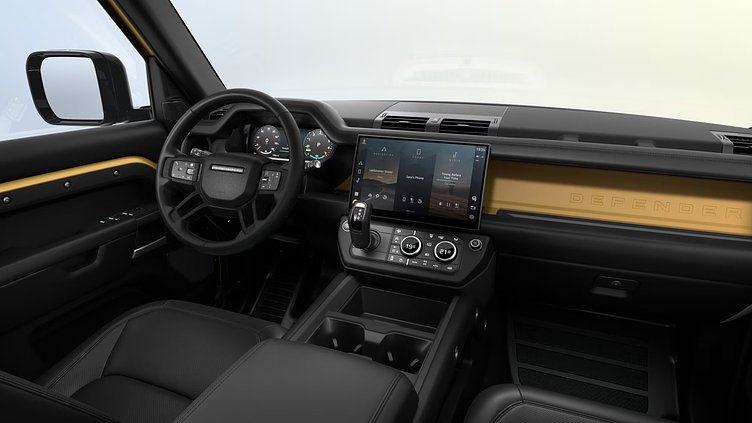 2026 New Land Rover Defender 110 Deep Sandglow Yellow Petrol Plug-in Electric Hybrid Trophy Edition in Deep Sandglow Yellow