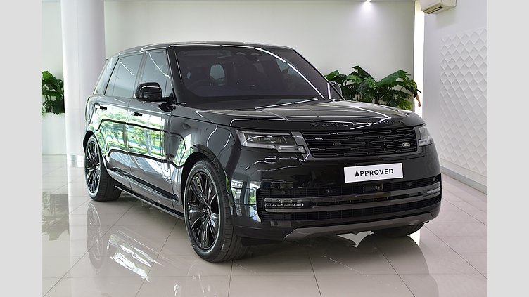2023 อนุมัติ Land Rover Range Rover Santorini Black 4.4 litre V8 530PS Twin Turbocharged Petrol LWB Autobiography