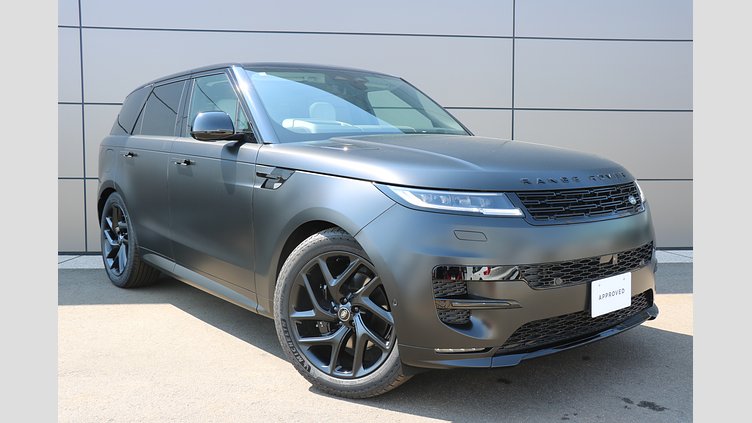 2025 認定中古車 Land Rover Range Rover Sport サントリーニブラック D300マイルドハイブリッド スタンダードホイールベース Dynamic HSE