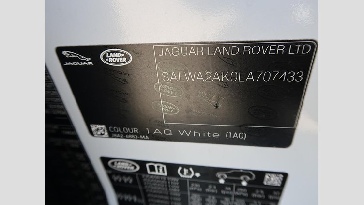 2019 認定中古車 Land Rover Range Rover Sport ユーロンホワイト 3.0リッターTDV6ディーゼル（258 PS） HSE