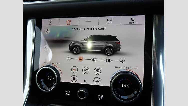2019 認定中古車 Land Rover Range Rover Sport ユーロンホワイト 3.0リッターTDV6ディーゼル（258 PS） HSE