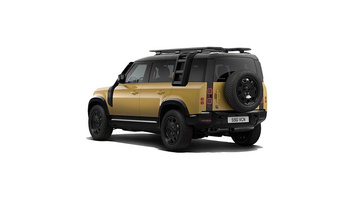 2026 New Land Rover Defender 110 Deep Sandglow Yellow D350 Diesel Mild Hybrid Trophy Edition in Deep Sandglow Yellow