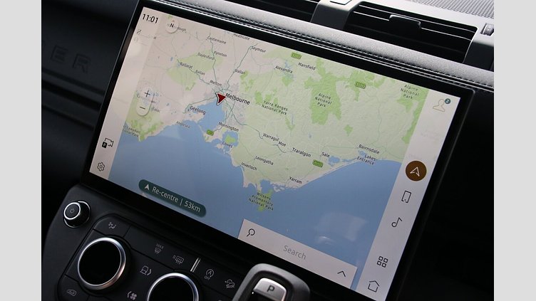 2025 New Land Rover Defender 110 Santorini Black D350 Diesel Mild Hybrid X-Dynamic SE