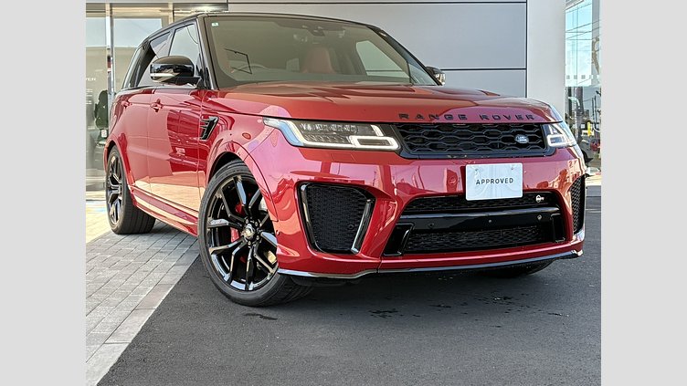 2020 認定中古車 Land Rover Range Rover Sport フィレンツェレッド 5.0リッターV8スーパーチャージドガソリンSVR（575 PS） SVR