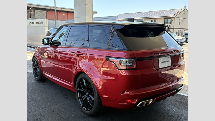 2020 認定中古車 Land Rover Range Rover Sport フィレンツェレッド 5.0リッターV8スーパーチャージドガソリンSVR（575 PS） SVR