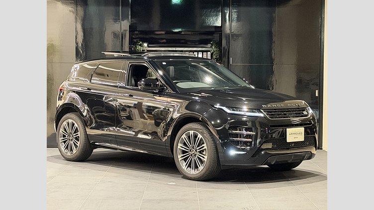 2024 認定中古車 Land Rover Range Rover Evoque サントリーニブラック D200マイルドハイブリッド（ディーゼル） Standard Wheelbase DYNAMIC SE
