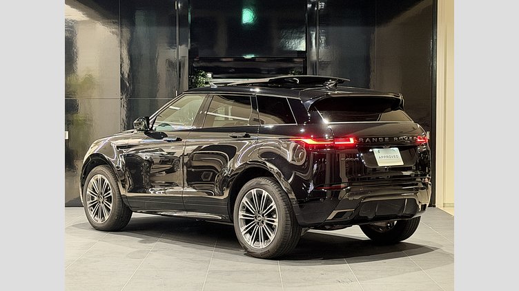 2024 認定中古車 Land Rover Range Rover Evoque サントリーニブラック D200マイルドハイブリッド（ディーゼル） Standard Wheelbase DYNAMIC SE