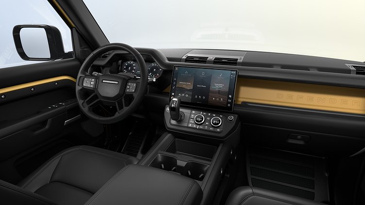 2026 New Land Rover Defender 110 Deep Sandglow Yellow D350 Diesel Mild Hybrid Trophy Edition in Deep Sandglow Yellow