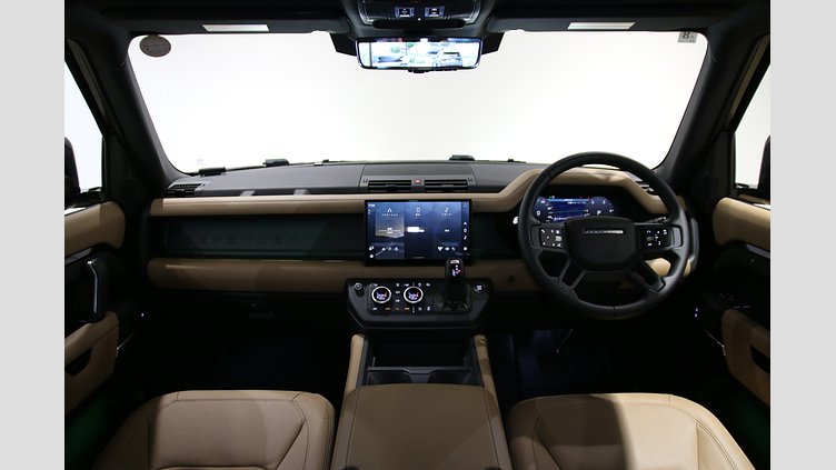 2025 認定中古車 Land Rover Defender 90 サントリーニブラック D350 ディーゼルマイルドハイブリッド X-Dynamic HSE