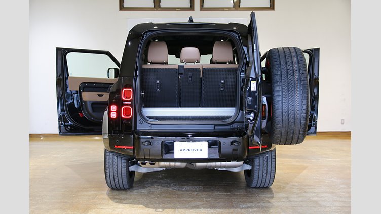 2025 認定中古車 Land Rover Defender 90 サントリーニブラック D350 ディーゼルマイルドハイブリッド X-Dynamic HSE