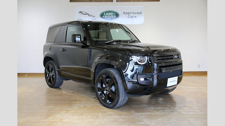 2025 認定中古車 Land Rover Defender 90 サントリーニブラック D350 ディーゼルマイルドハイブリッド X-Dynamic HSE