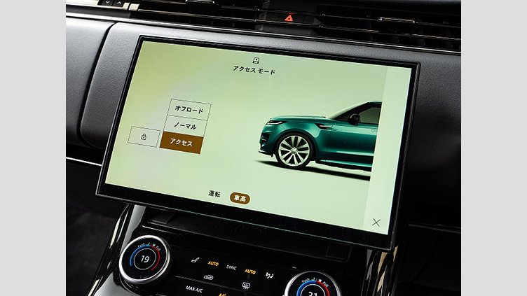 2023 認定中古車 Land Rover Range Rover Sport サントリーニブラック 3.0リッター6気筒300PSターボチャージドディーゼルMHEV（オートマチック） DYNAMIC SE